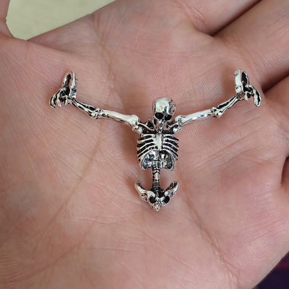 Shackled Skeleton Pendant Necklace