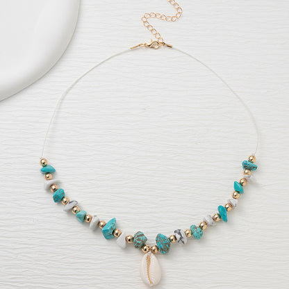 Bohemia Turquoise Shell Necklace