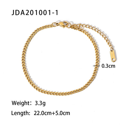 Minimalism Cuban Chain Anklet