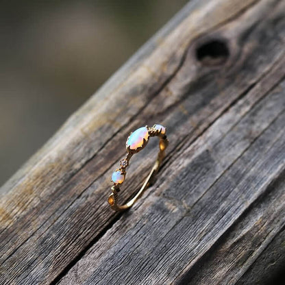 "Love and Sincerity" - Opal Reki Vintage Ring