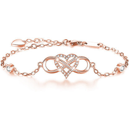 Fashion 8-Shaped Heart Bracelet