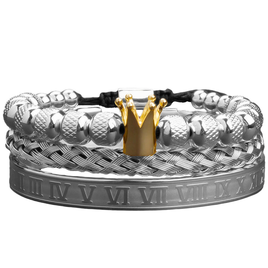 Roman Royal Crown Men Bracelet