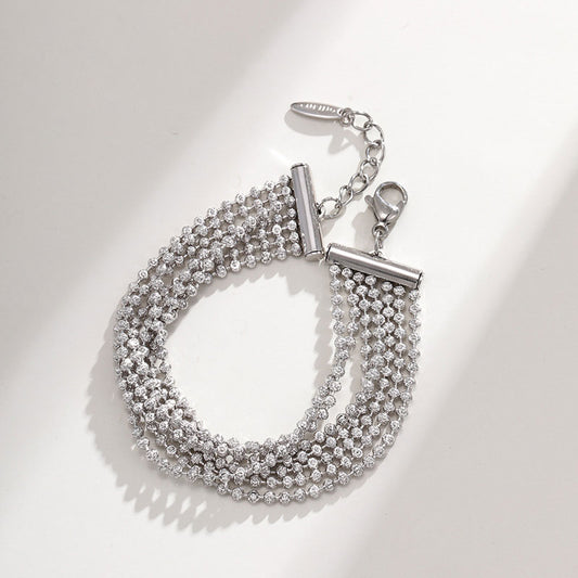 Steel Ball Intricately Connected High-end Bracelet