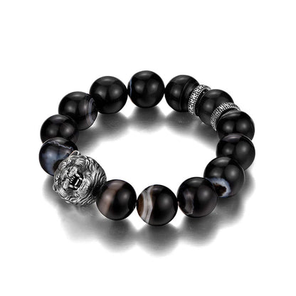 Sterling Silver Obsidian Tiger Bracelets