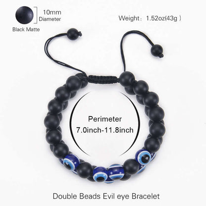 Black Onyx Evil Eye Protection Bracelet