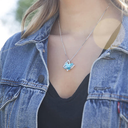 "Spread Your Wing" - Butterfly Birthstone Crystal Necklace