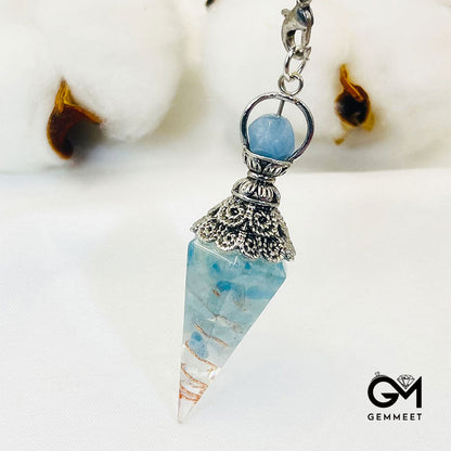 Simple Aquamarine Calm And Peace Pendant