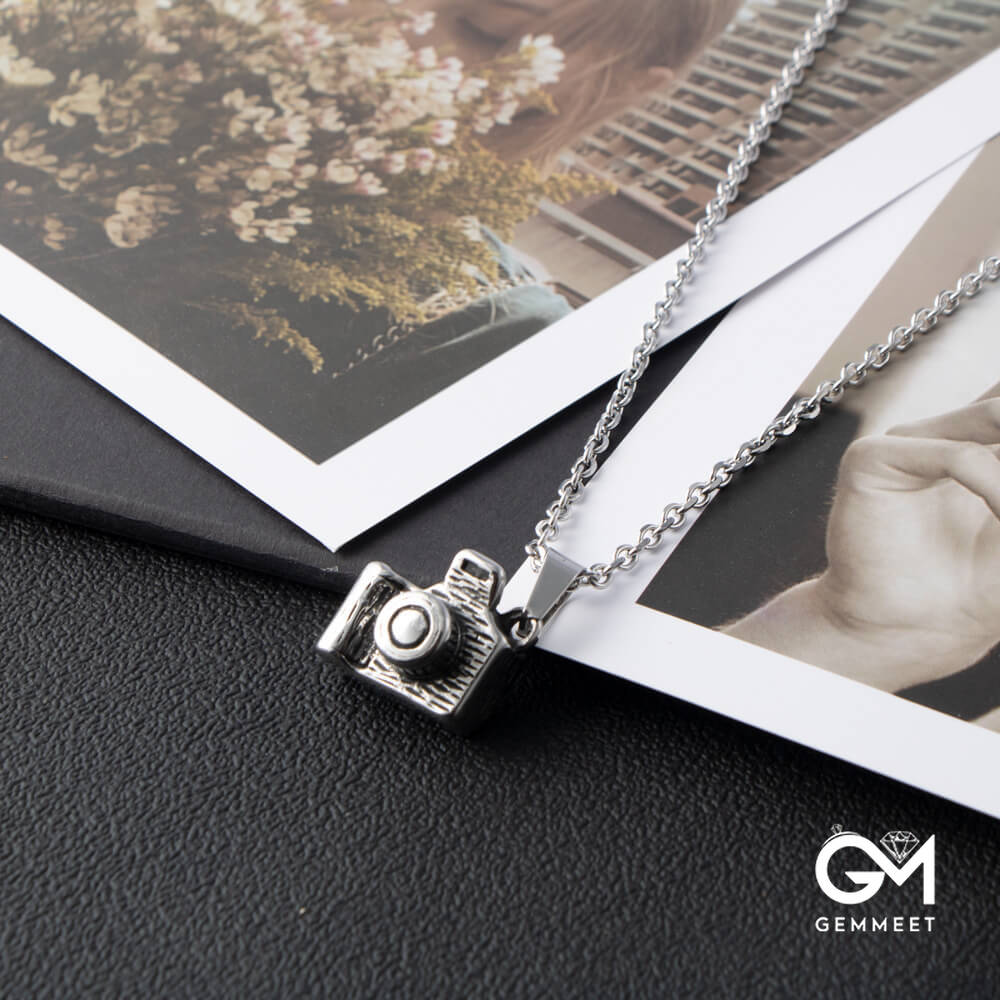 Stainless Steel Exquisite Camera Shaped Necklace