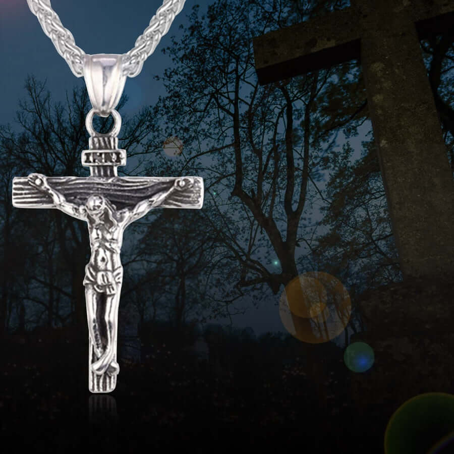 "Life Of Christ" Jesus Cross Necklace