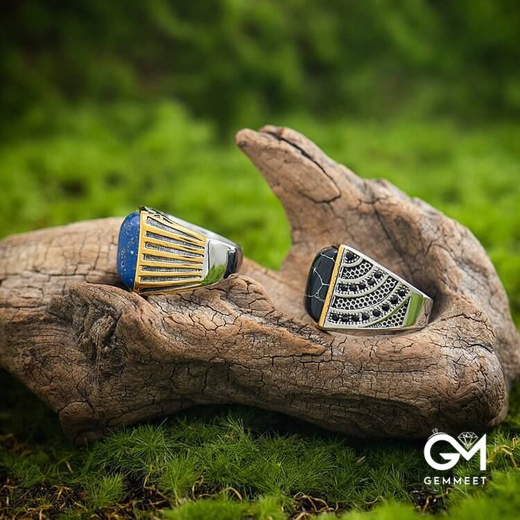 "Triumph Return"-Turkish Warrior Gemstone Ring