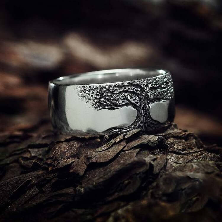 Retro Tree Of Life Ring