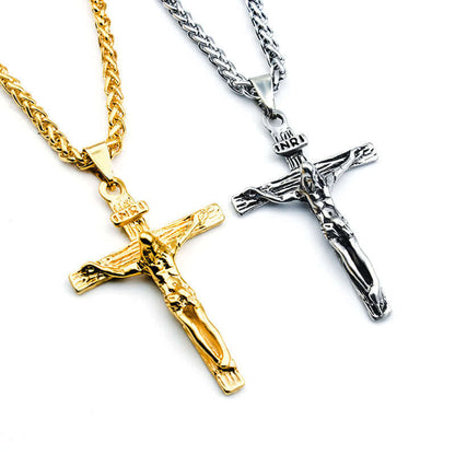 "Life Of Christ" Jesus Cross Necklace