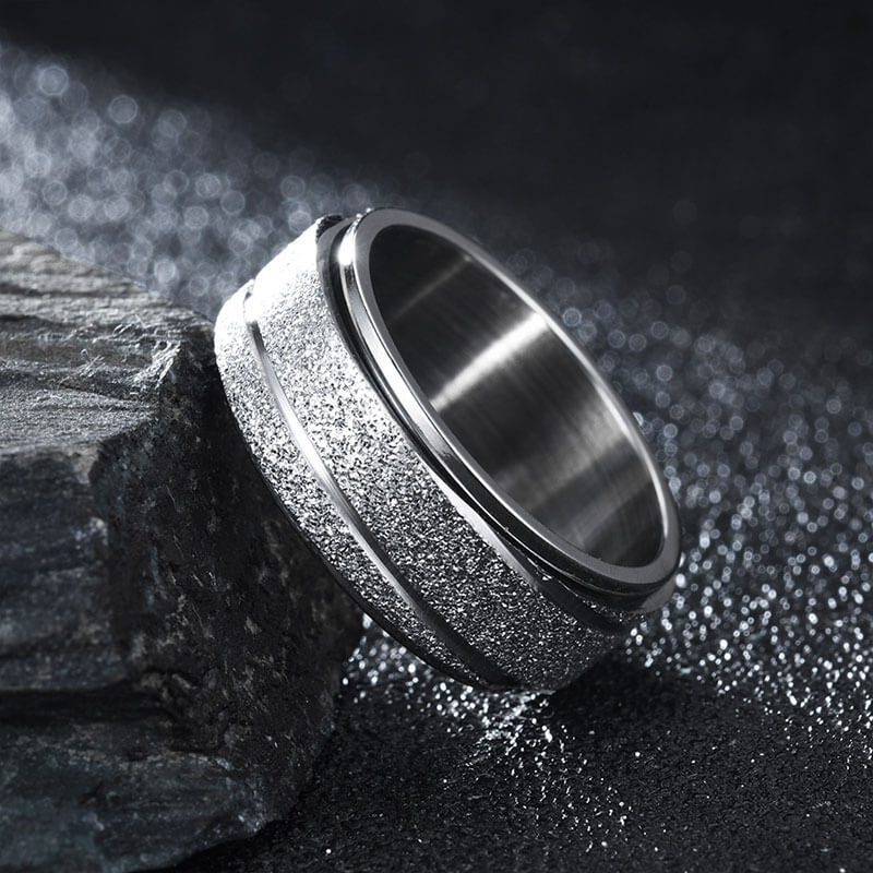 Titanium Steel Culture Rotatable Ring