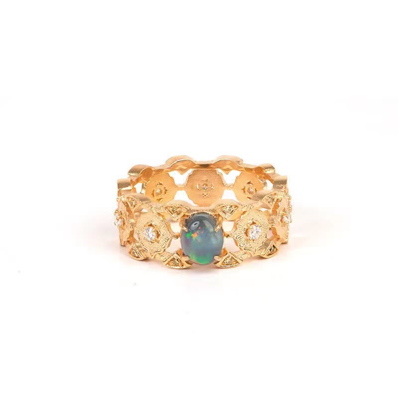 Women's Antique Italy Opal Ring