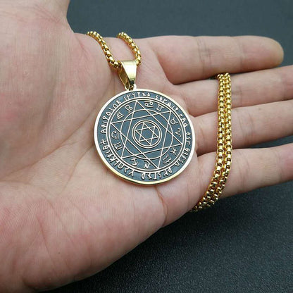 Hip Hop Jewelry Gold Plated Oiled Hexagram Pendant