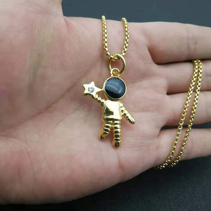 Hip Hop Spaceman Astronaut Couple Pendant