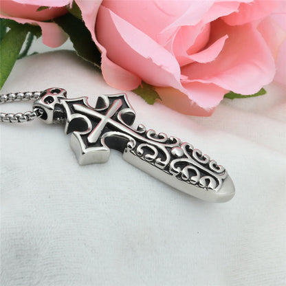 Hip Hop Retro Sword Cross Pendant