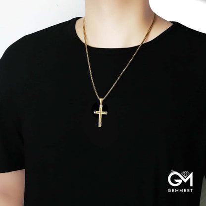 "I CAN DO ALL THINGS" Men's Strength Cross Necklace