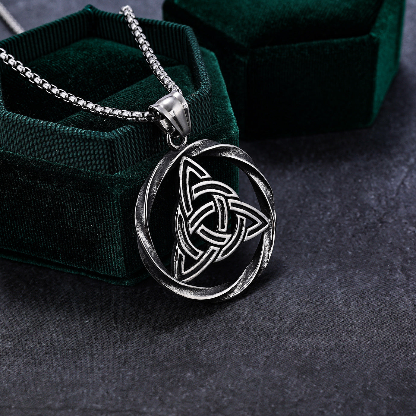 Norse Mythology Viking Rune Stainless Steel Pendant Necklace