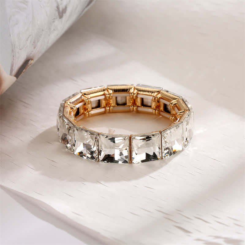 Women's Cubic Rhinestone Stretchy Bracelet