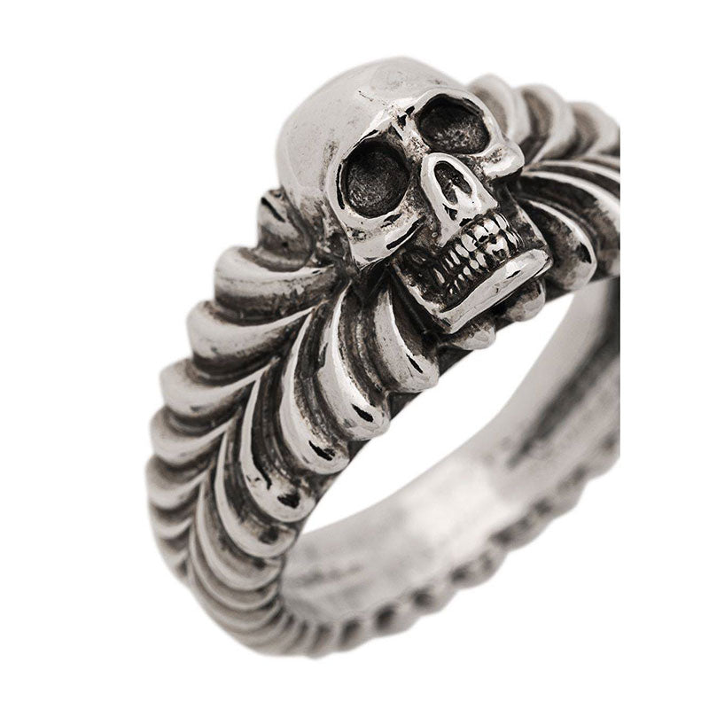 Vintage Skull Relief Ring