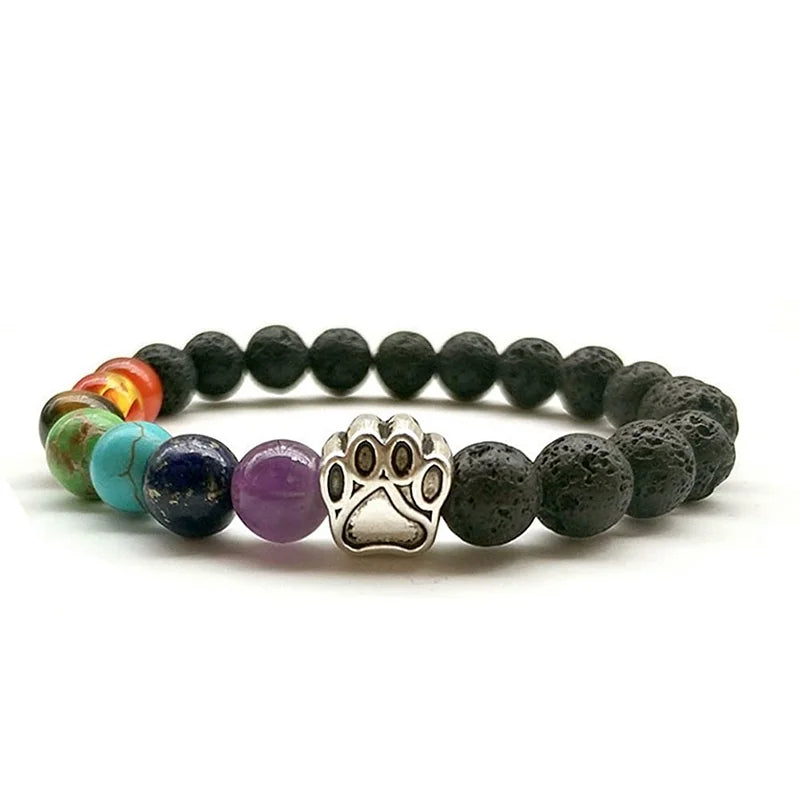 Lava Stone Chakra Protection Bracelet