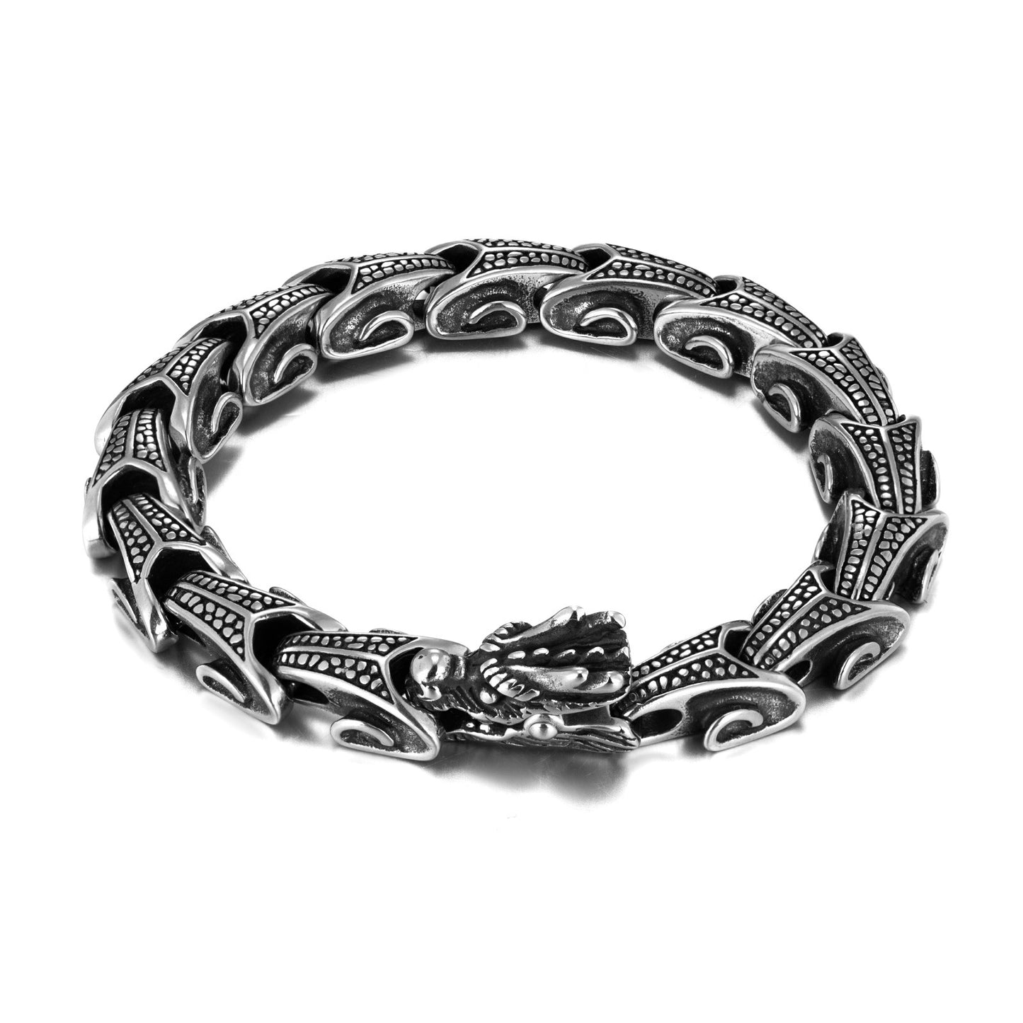 Dragon Head Titanium Steel Bracelet