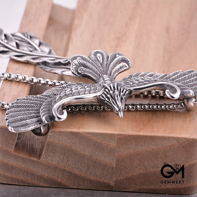 Wings Phoenix Titanium Steel Necklace