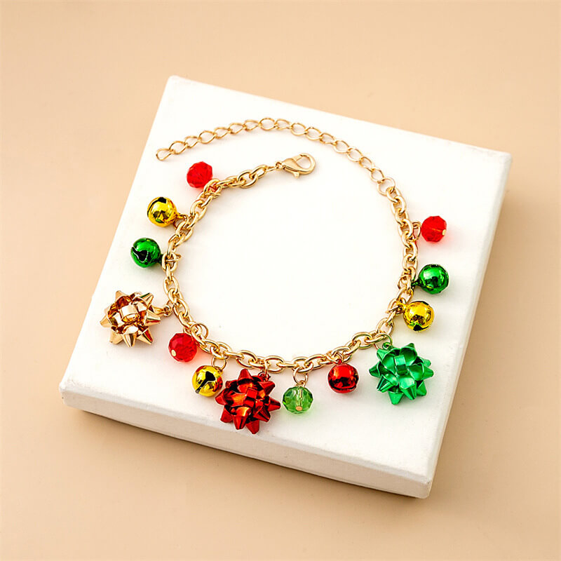 Adjustable Christmas Elk Bell Bracelet