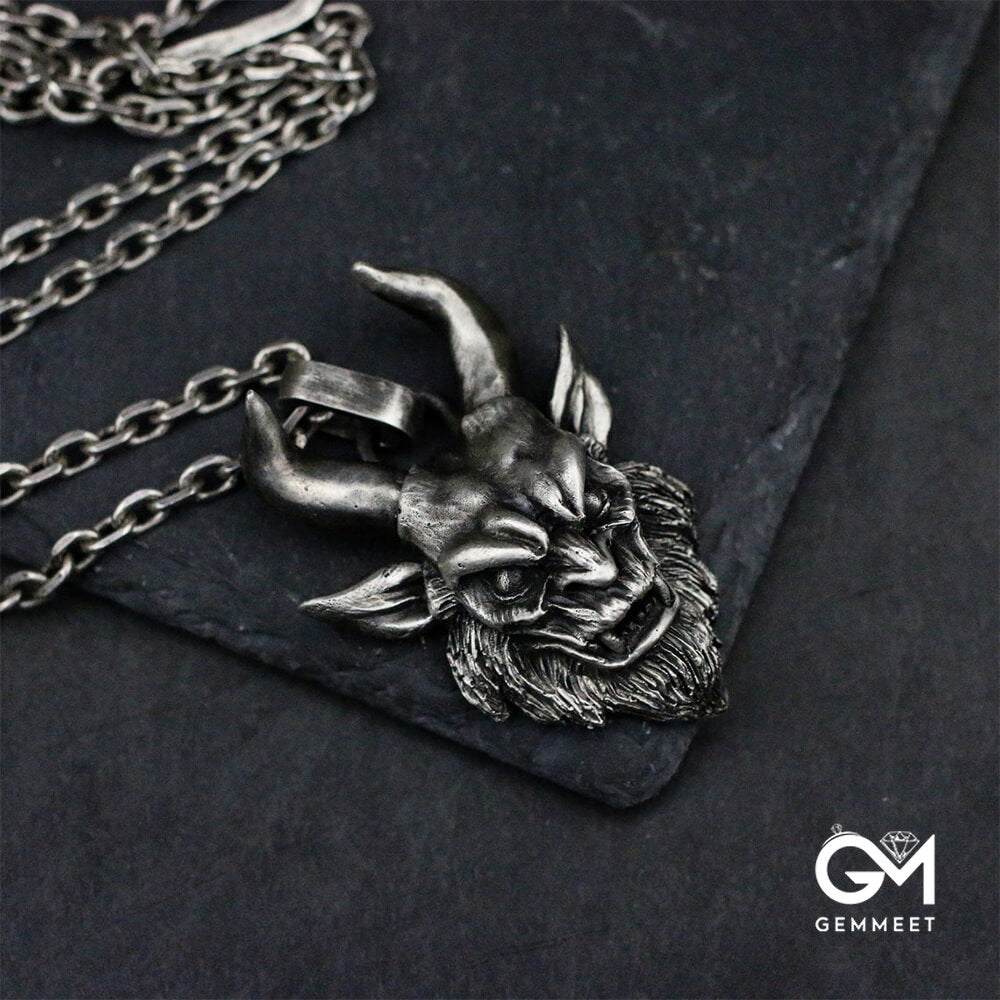 Shofar Devil Satanic Pendant Necklace