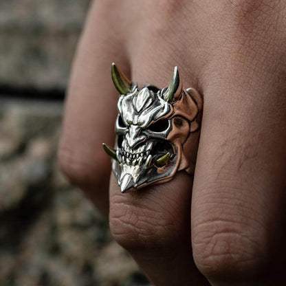 "Protect & Serve" Mask Ghost Ring