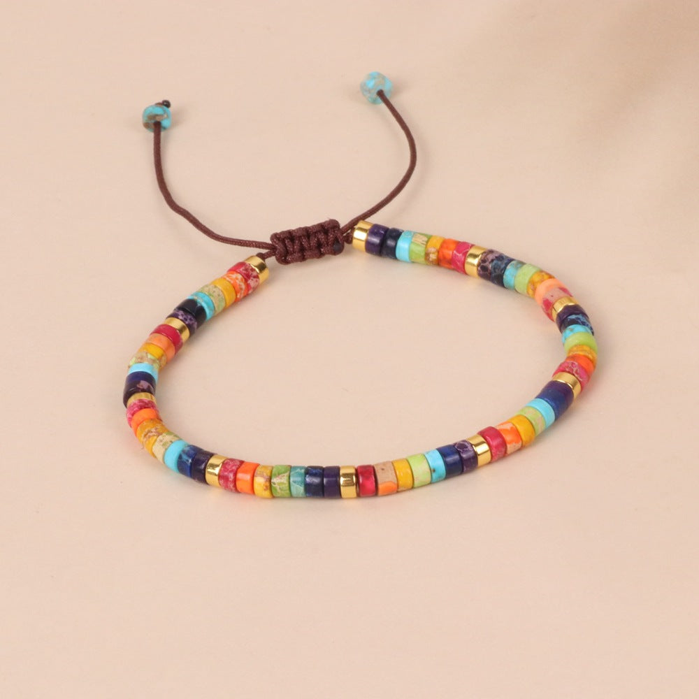 Rainbow Bracelet Woven Men and Women Friendship Bracelet