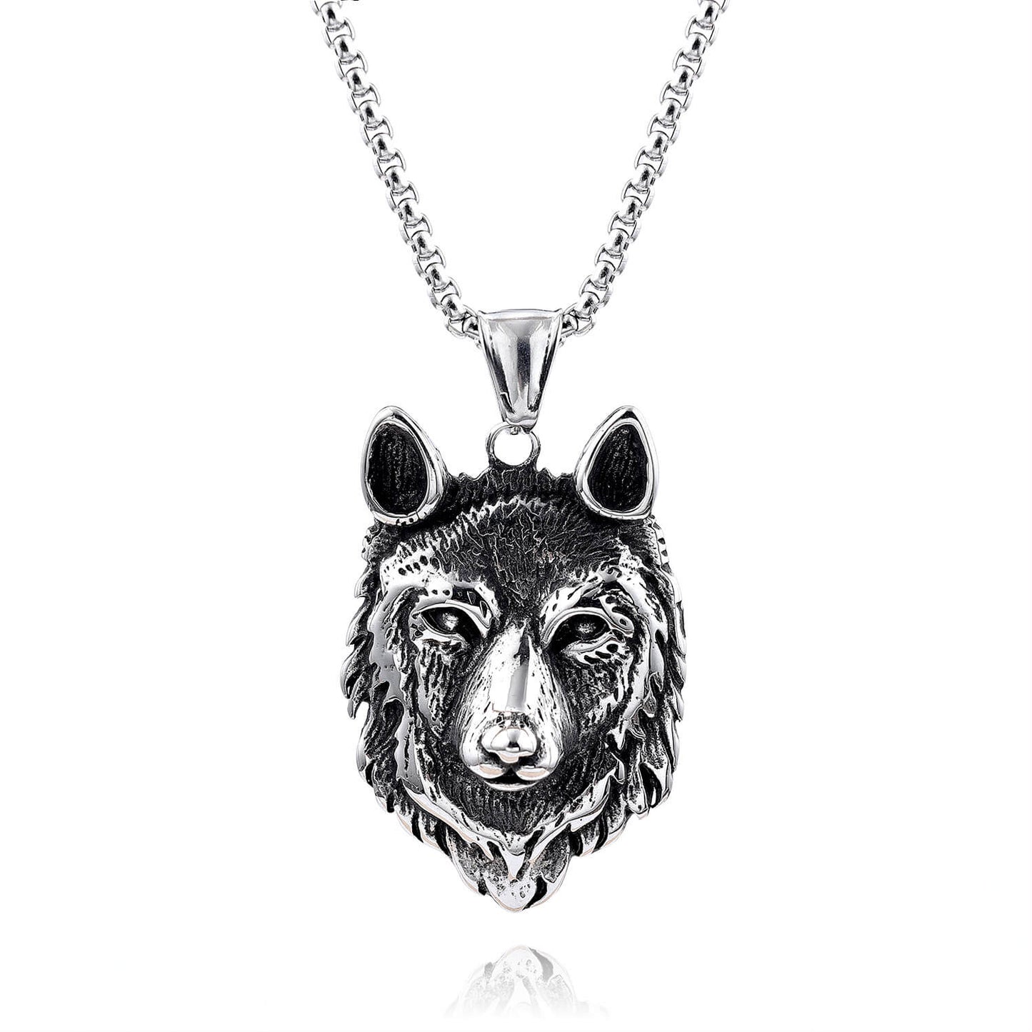 Majestic Fashion Direwolf Shape Stainless Steel Pendant