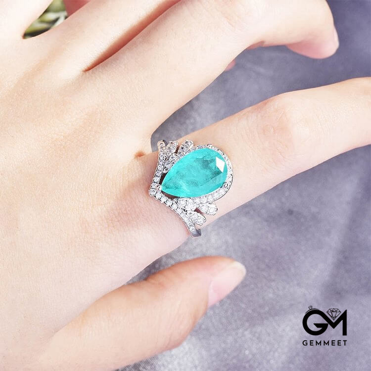 "Pure Love" - Paraiba Tourmaline Elegant Ring