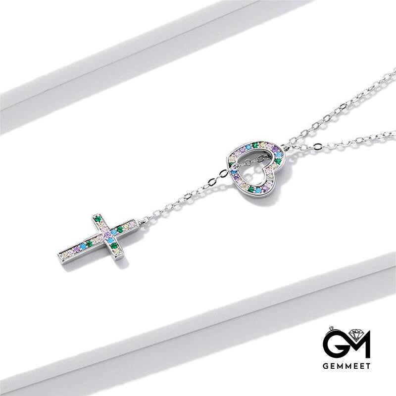 Women's Love & Cross Necklace