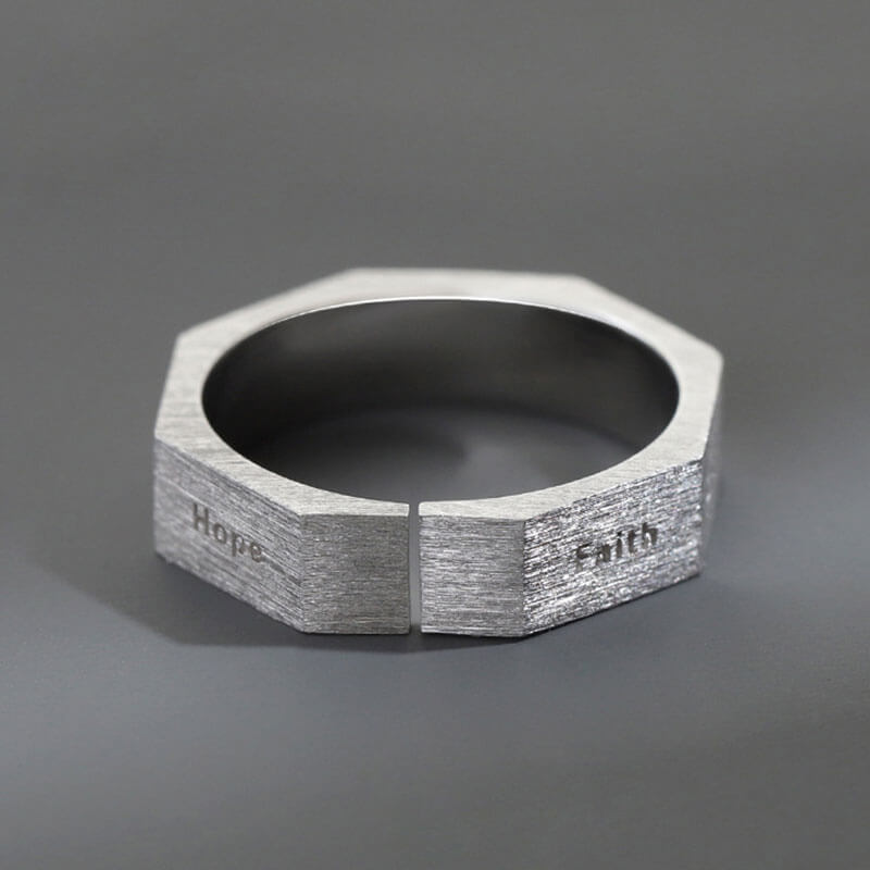 Character Octagon Band Ring