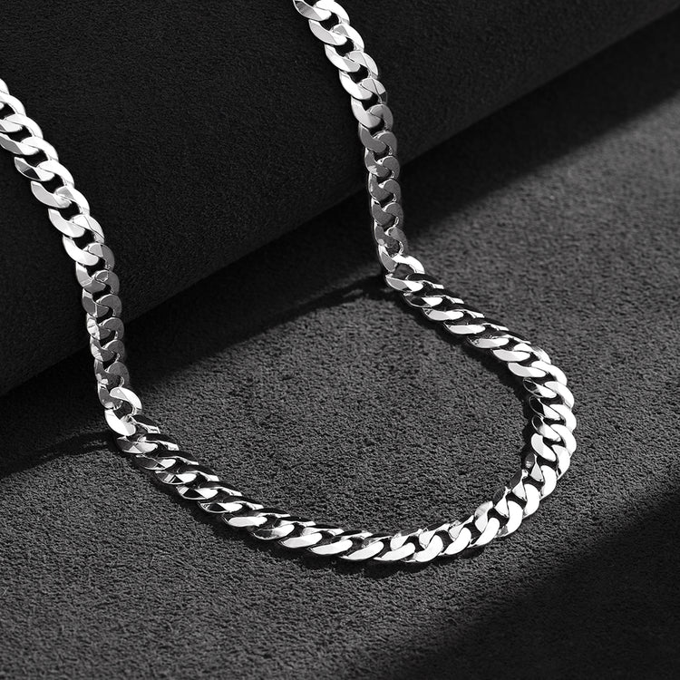 Sterling Silver Cuban Chains-9MM