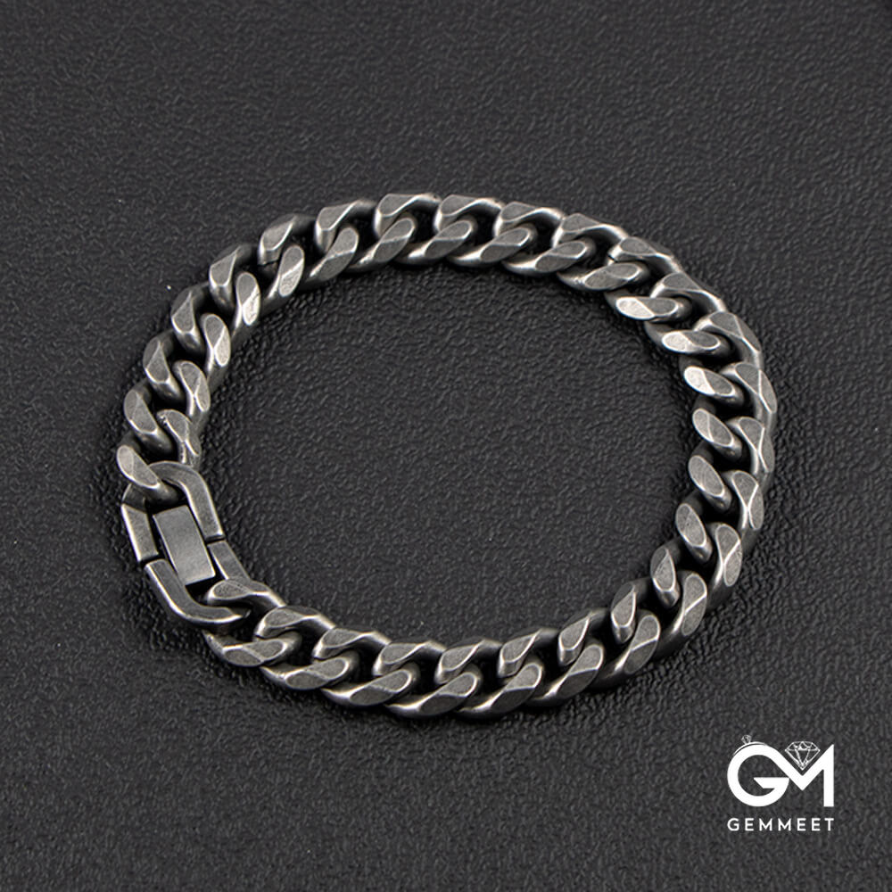 Vintage Cuban Titanium Steel Bracelet