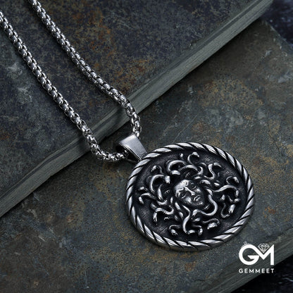 Stainless Steel Femme Fatale Pendant Necklace