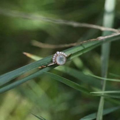 Natural Peridot Vintage Delicate Open Ring