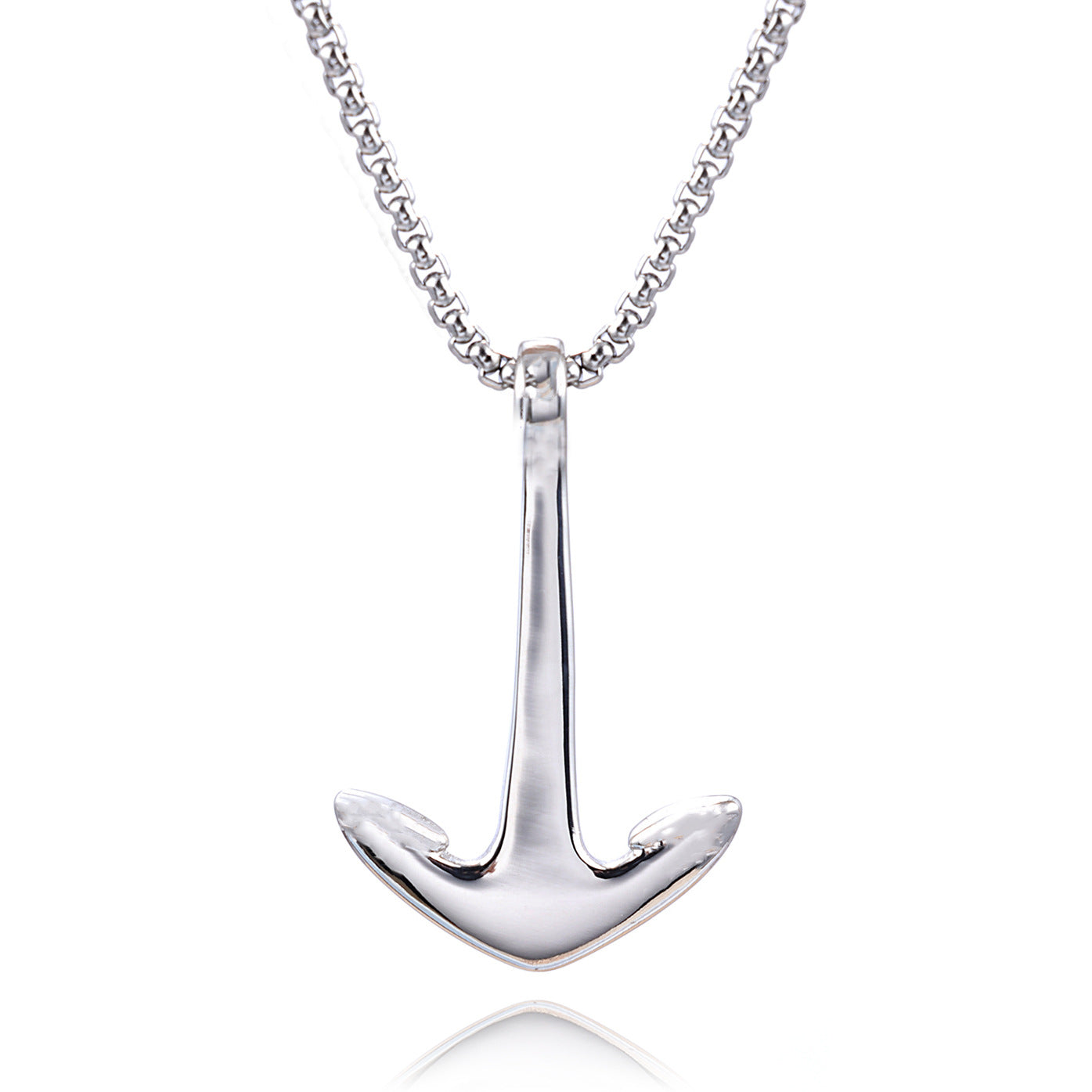 Simple Fashion Anchor Shape Smooth Pendant