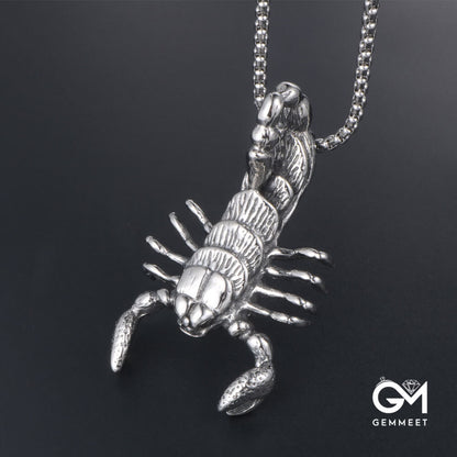 Hip Hop Big Scorpion Titanium Steel Necklace