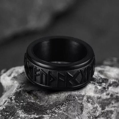 Release Stress 3D Viking Rune Turnable Ring