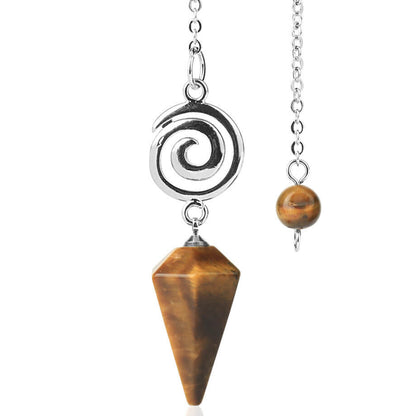 Spiral Crystal Pendant