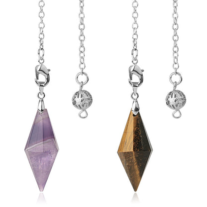 Crystal Conical Section Crystal Stone Pendant