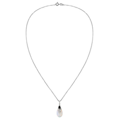 Moonstone Teardrop Water Drop Pear Shaped Necklace