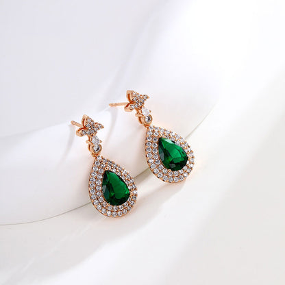 Zirconia Drop Earrings