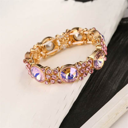 Women's Dramatic Rhinestone Stretchy Bracelet