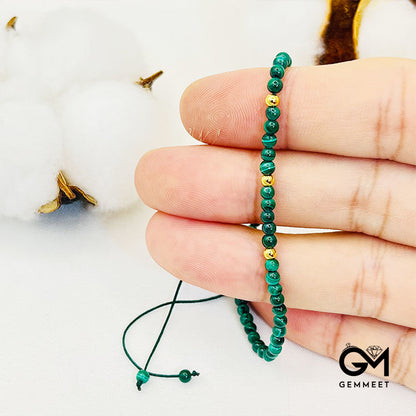 3MM Malachite Woven Bracelet