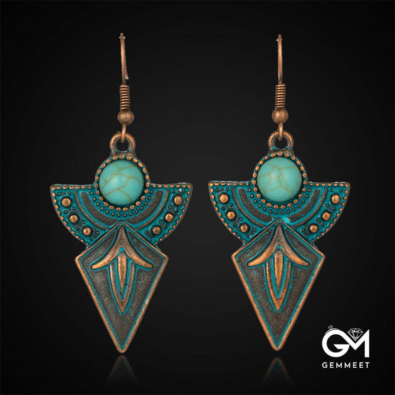 Vintage Turquoise Bohemian Earrings